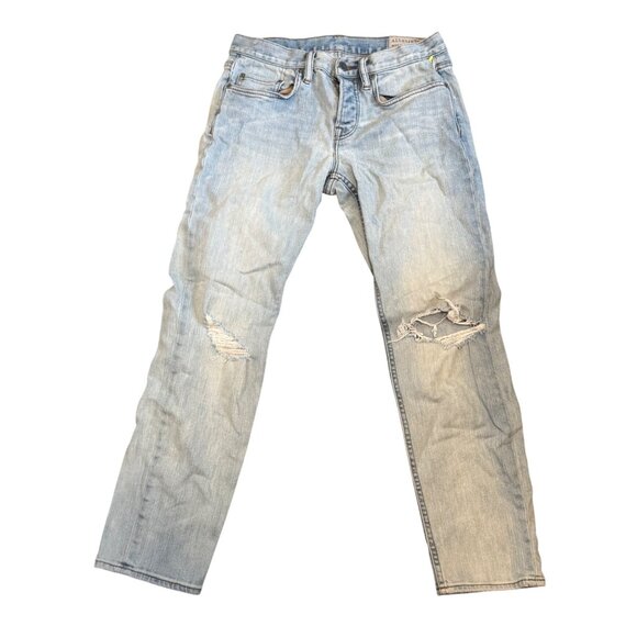 AllSaints Denim - AllSaints Boys Fit Jeans Women W26 Light Wash Distressed Denim Casual Wear